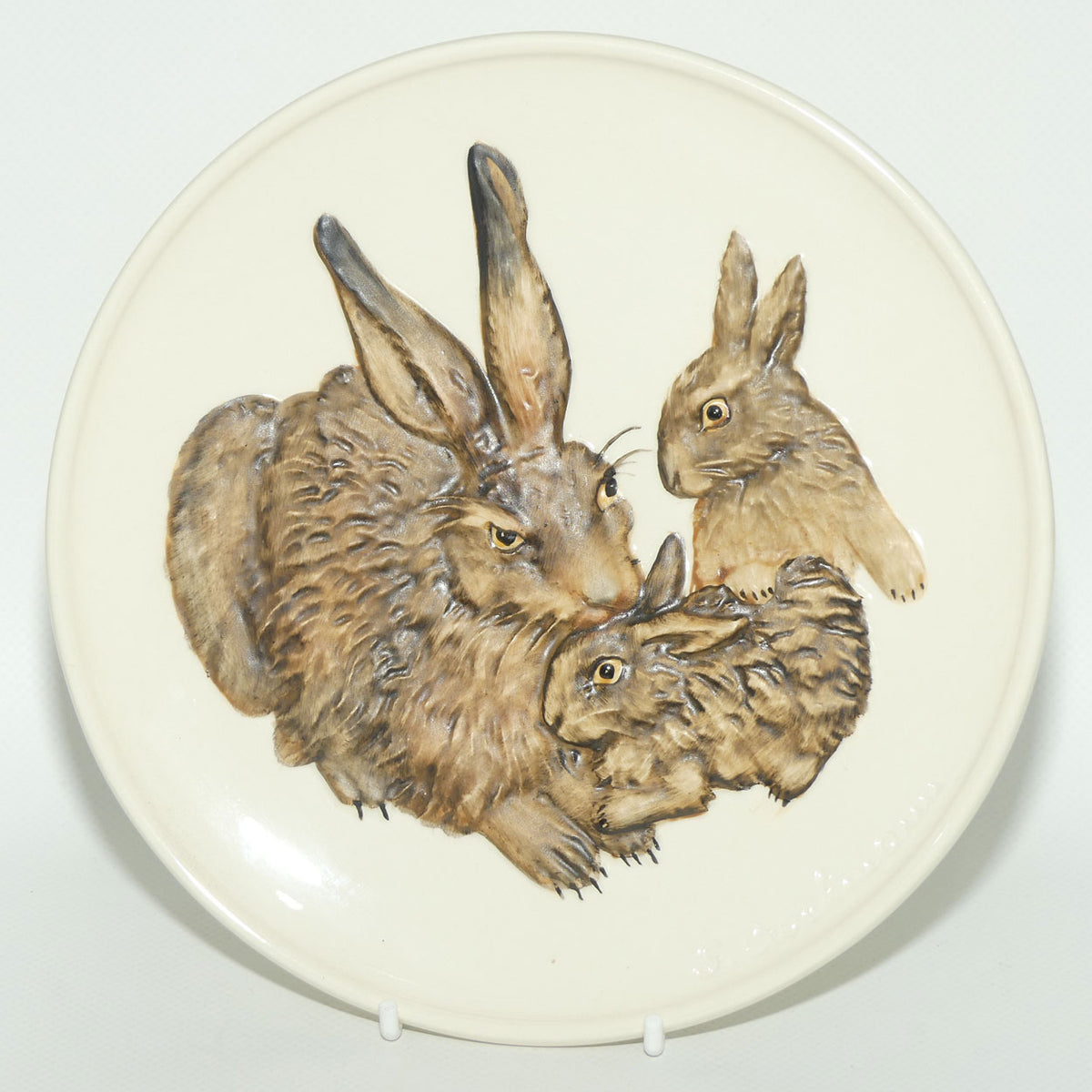 Goebel Germany Mothers Series plate | 1975 First Edition Rabbits