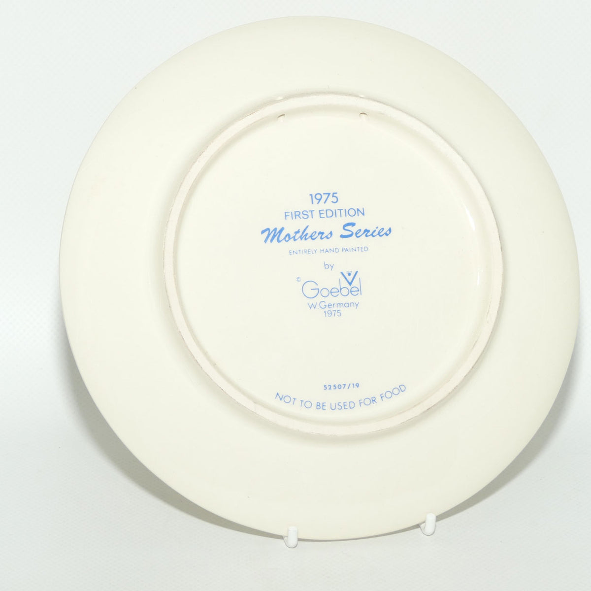Goebel Germany Mothers Series plate | 1975 First Edition Rabbits