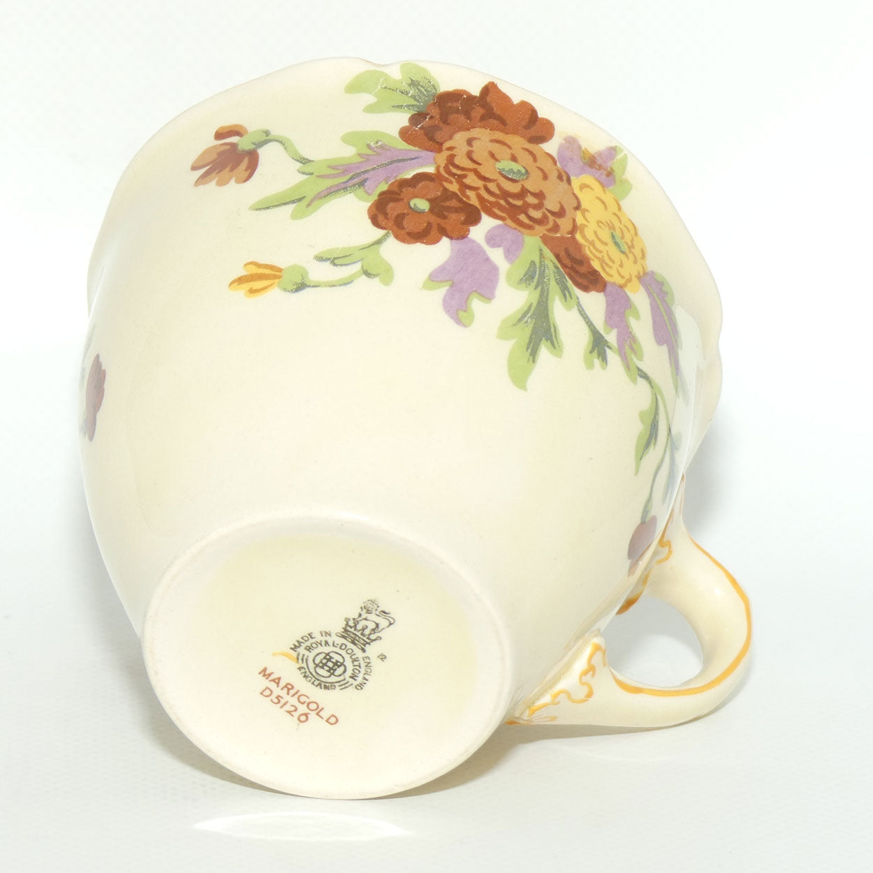 Royal Doulton Marigold pattern breakfast cup and saucer D5126