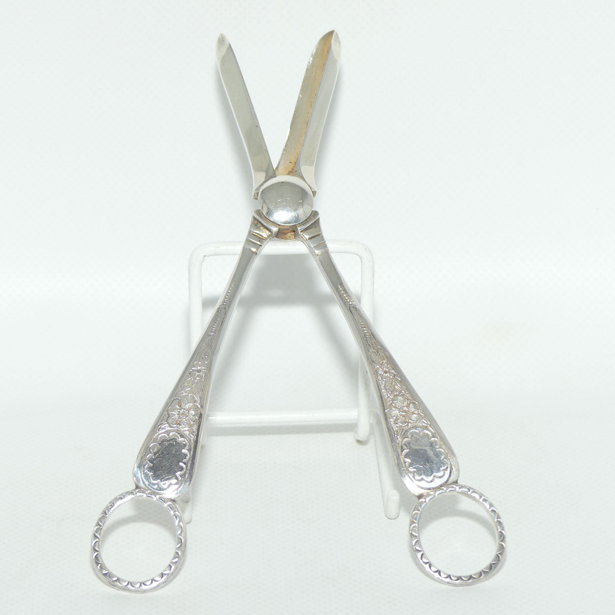 Edwardian era RF Mosley EP Silver Plated grape shears