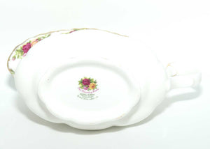 Royal Albert Bone China England Old Country Roses gravy boat and underplate | © 1962 Royal Albert Ltd backstamp