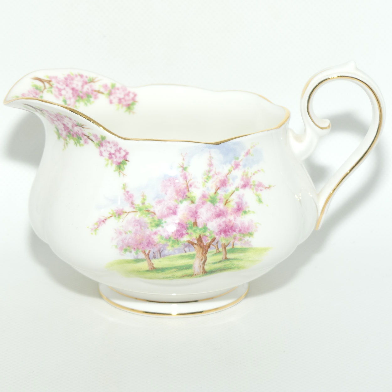 Royal Albert England Blossom Time gravy boat and underplate