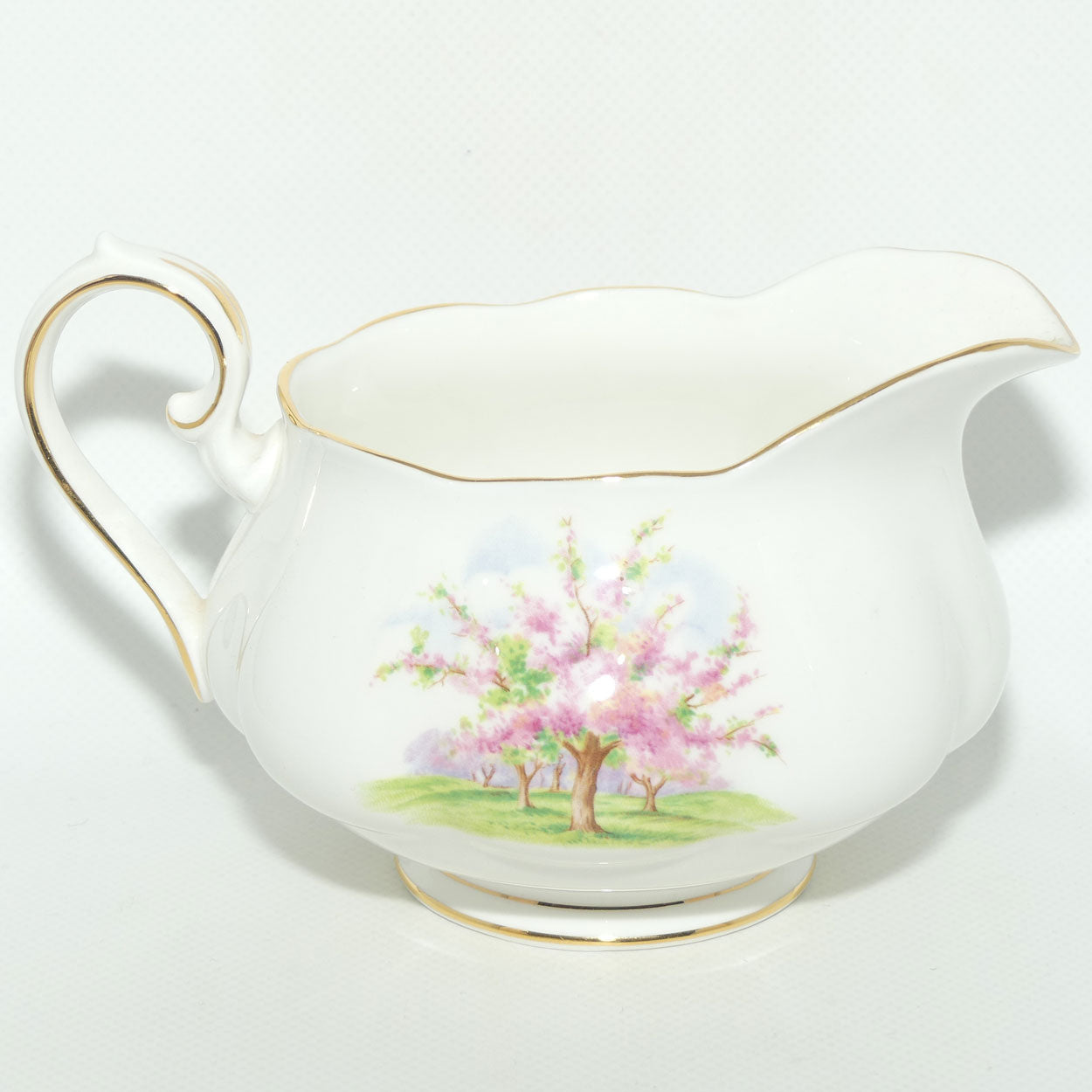 Royal Albert England Blossom Time gravy boat and underplate