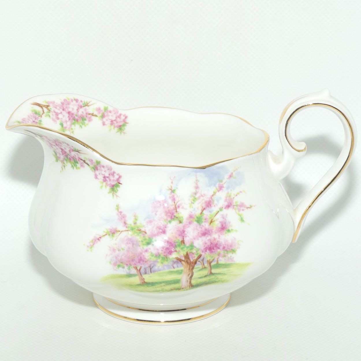 Royal Albert England Blossom Time gravy boat and underplate