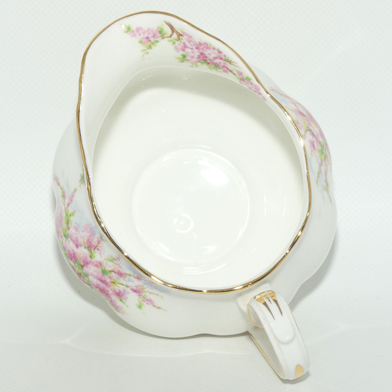 Royal Albert England Blossom Time gravy boat and underplate