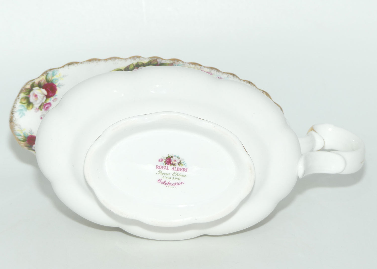 Royal Albert Bone China England Celebration  gravy boat and underplate | UK Made