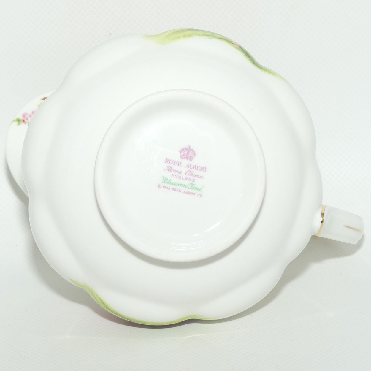 Royal Albert England Blossom Time gravy boat and underplate