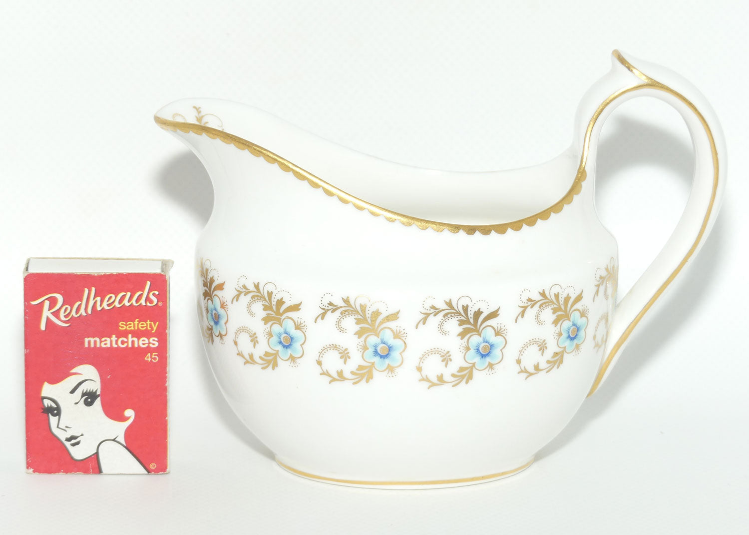 Royal Crown Derby Blue Pimpernel pattern milk jug