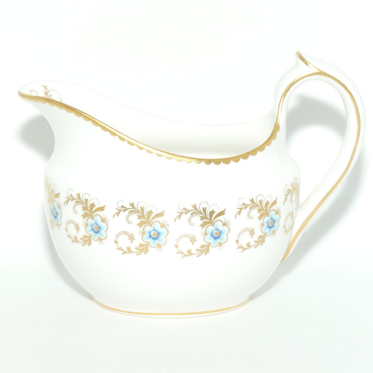 Royal Crown Derby Blue Pimpernel pattern milk jug