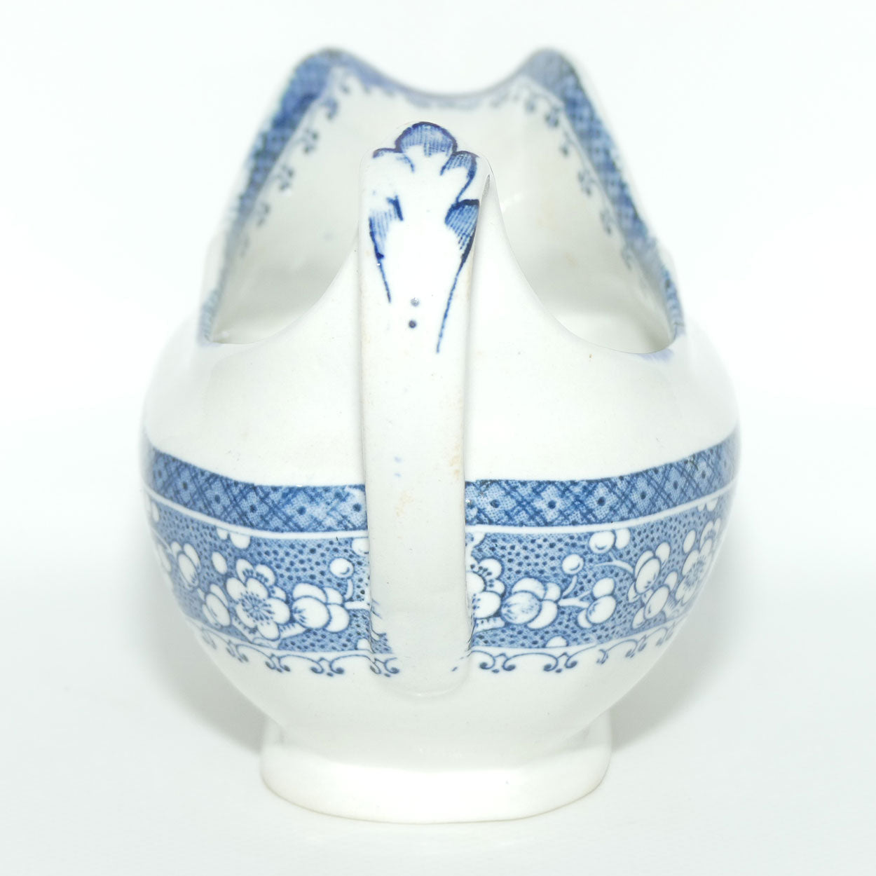 Maling Oriental pattern Blue and White gravy boat