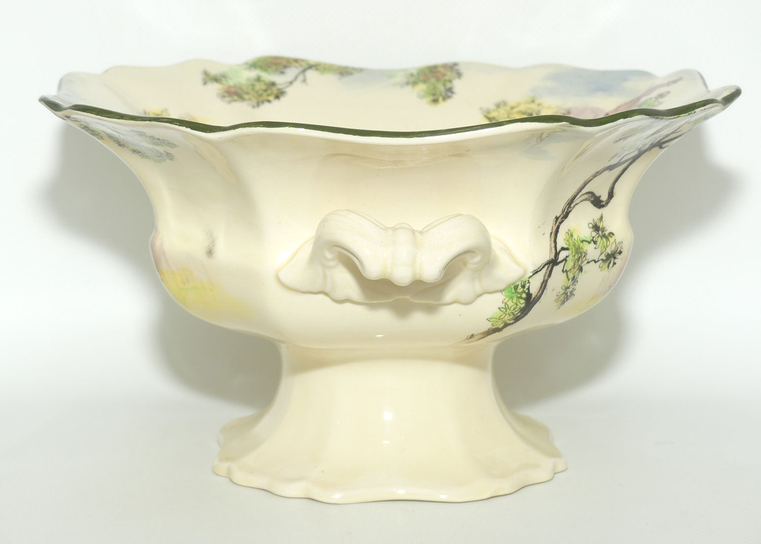 Royal Doulton Gleaners and Gypsies Grecian handled comport