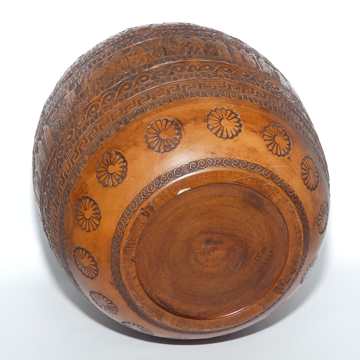 Superb Greek replica Amphora twin handled Pot | Embossed Decoration