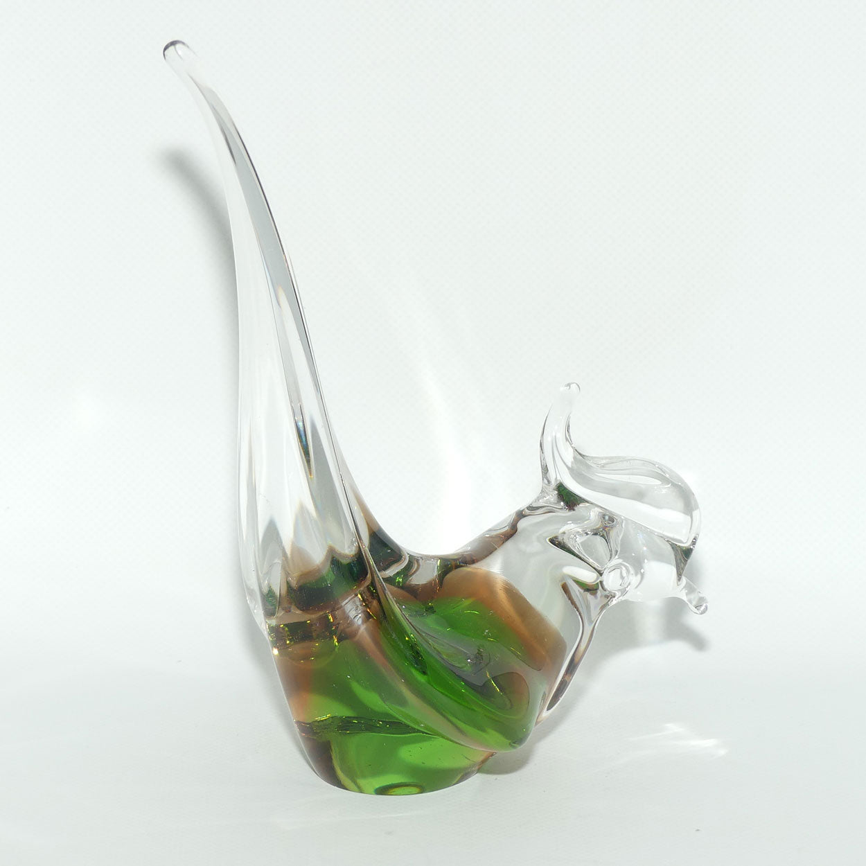 Art Glass Sommerso technique Pheasant | Murano Glass