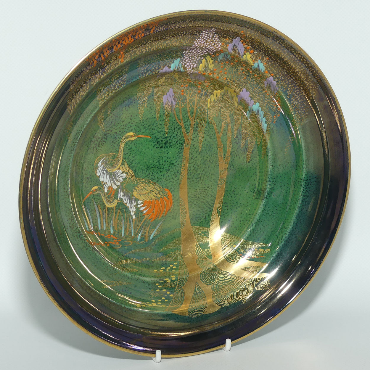 Carlton Ware Vert Royale Cranes bowl