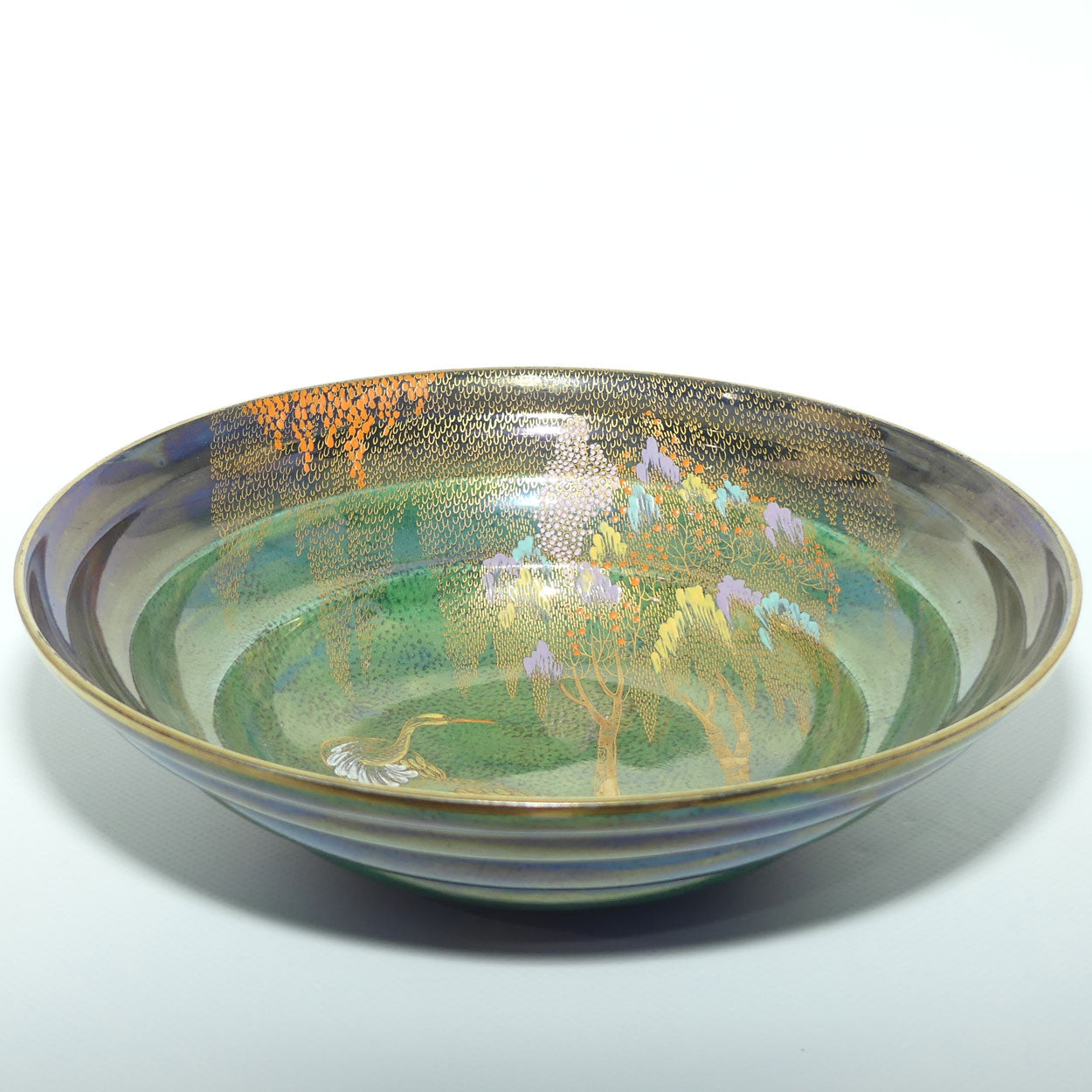 Carlton Ware Vert Royale Cranes bowl