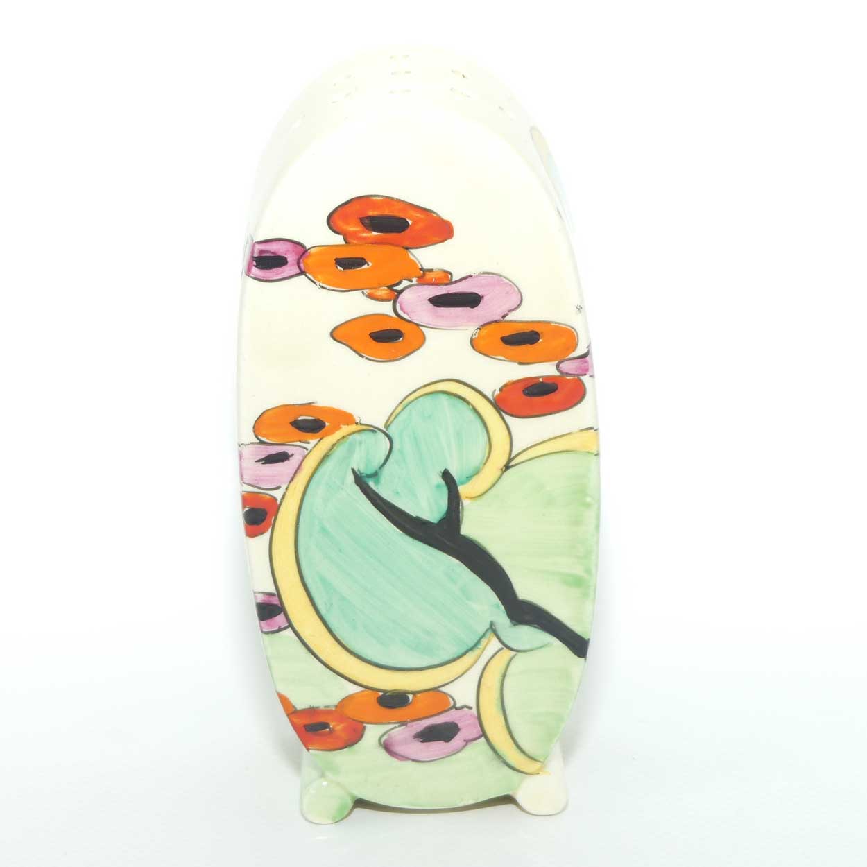 Clarice Cliff Bonjour Green Erin Bonjour Sugar Shaker