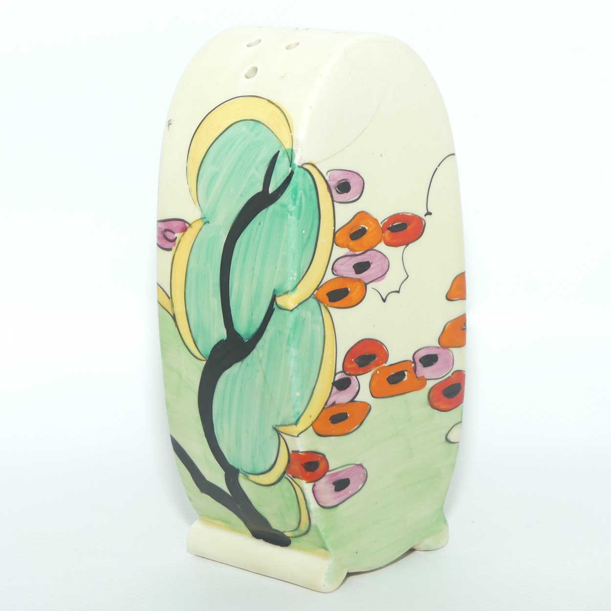 Clarice Cliff Bonjour Green Erin Bonjour Sugar Shaker