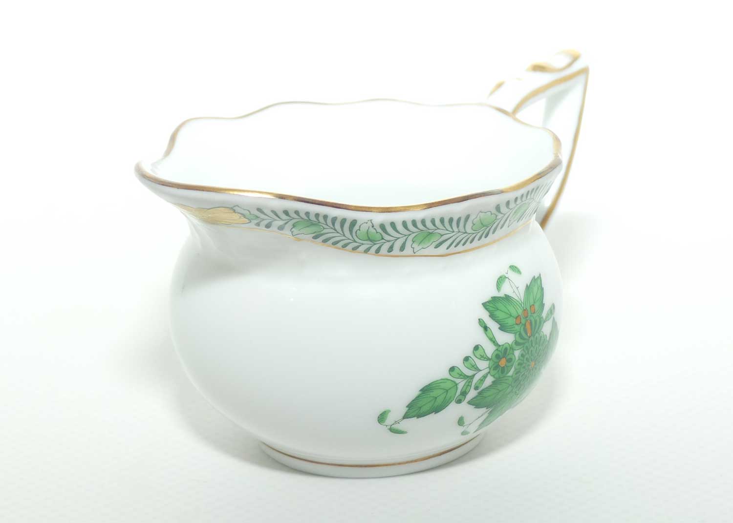Herend Hungary Chinese Bouquet pattern | Apponyi Green | miniature milk jug