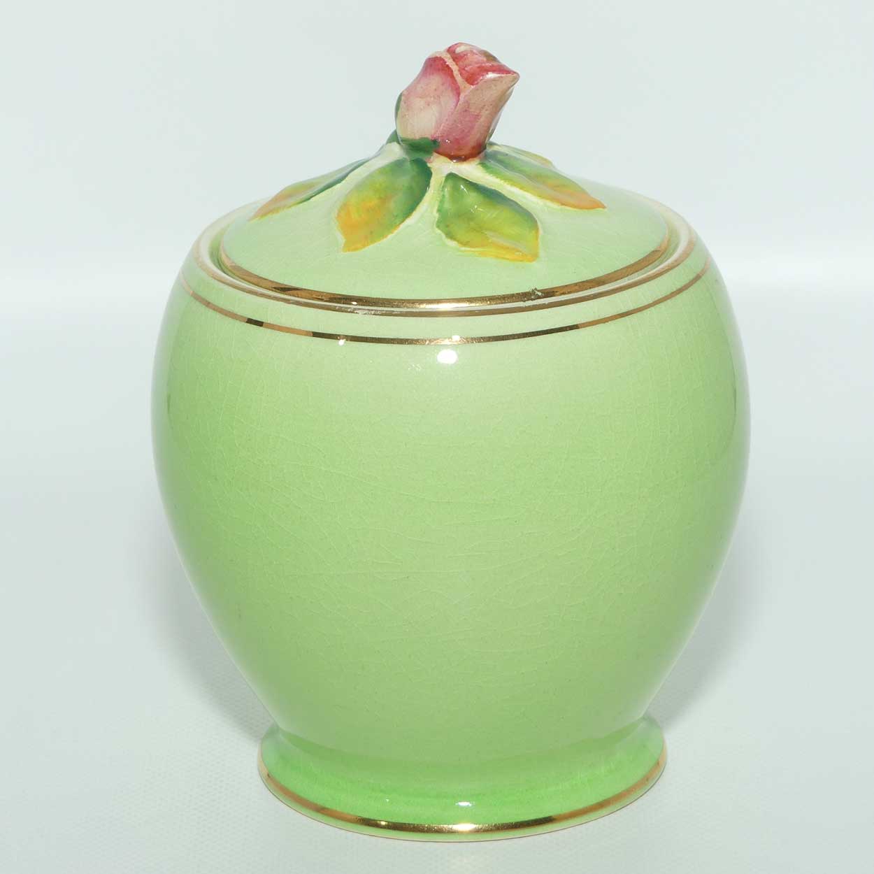 Royal Winton Rosebud on Green honey pot