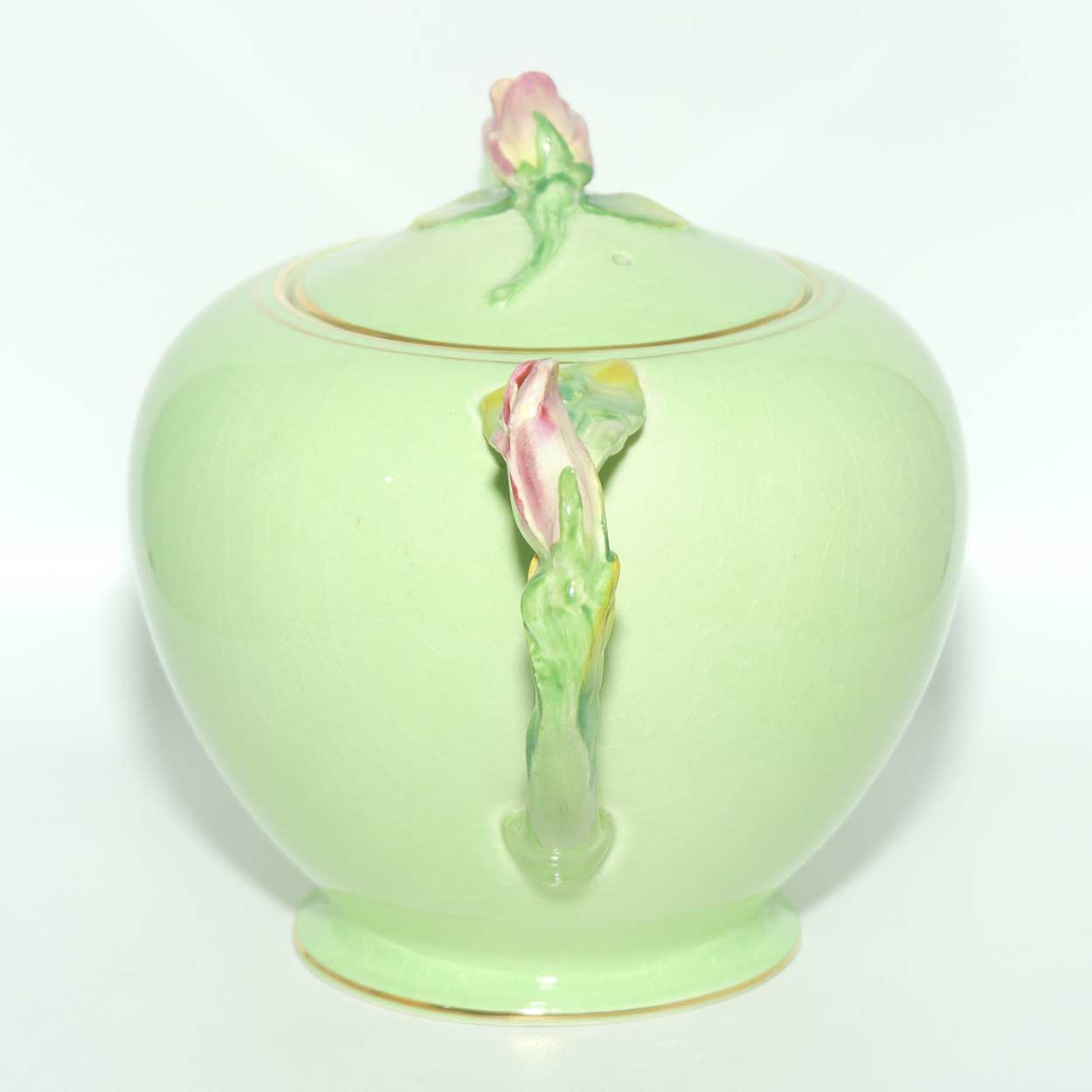 Royal Winton Rosebud teapot | Full size | Green Body