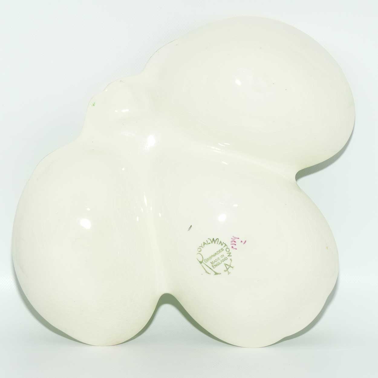 Royal Winton Tiger Lily three section tray | Green body