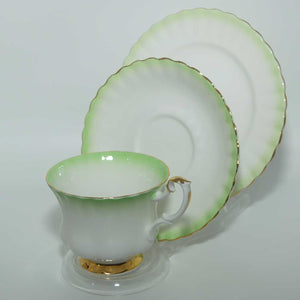 Royal Albert Bone China Rainbow series trio | Green | Montrose shape