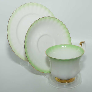 Royal Albert Bone China Rainbow series trio | Green | Montrose shape