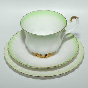 Royal Albert Bone China Rainbow series trio | Green | Montrose shape