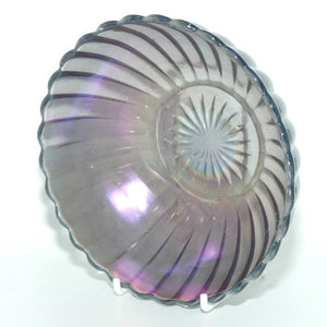 Light Grey or Gunmetal Carnival Glass small bowl