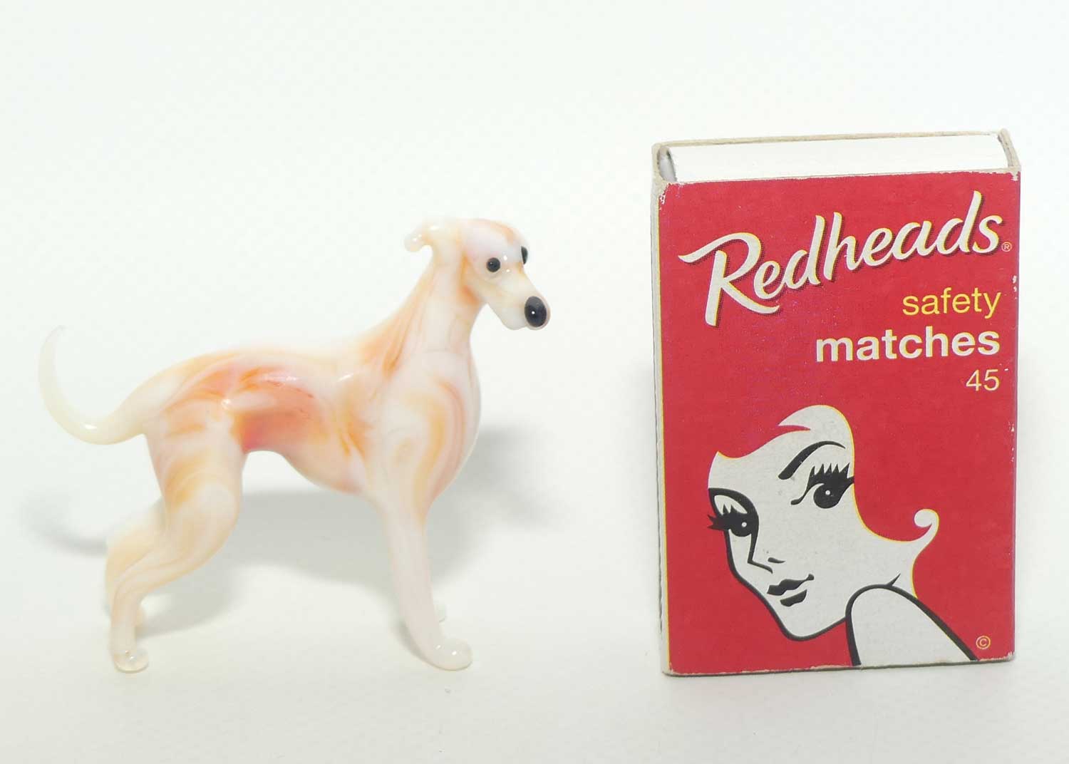 Fine quality Russian Lampwork Glass Greyhound