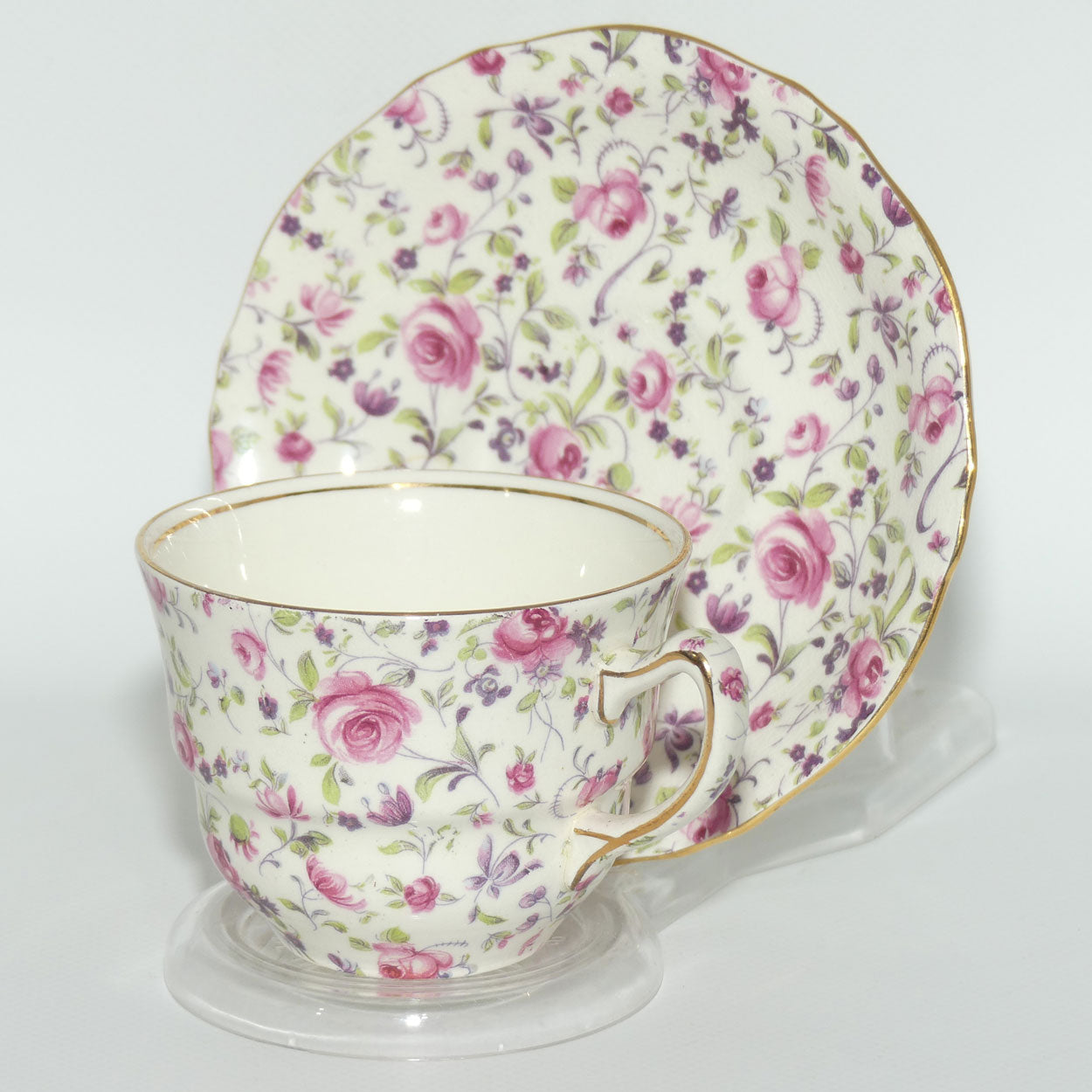 Royal Winton Roses Chintz tea duo