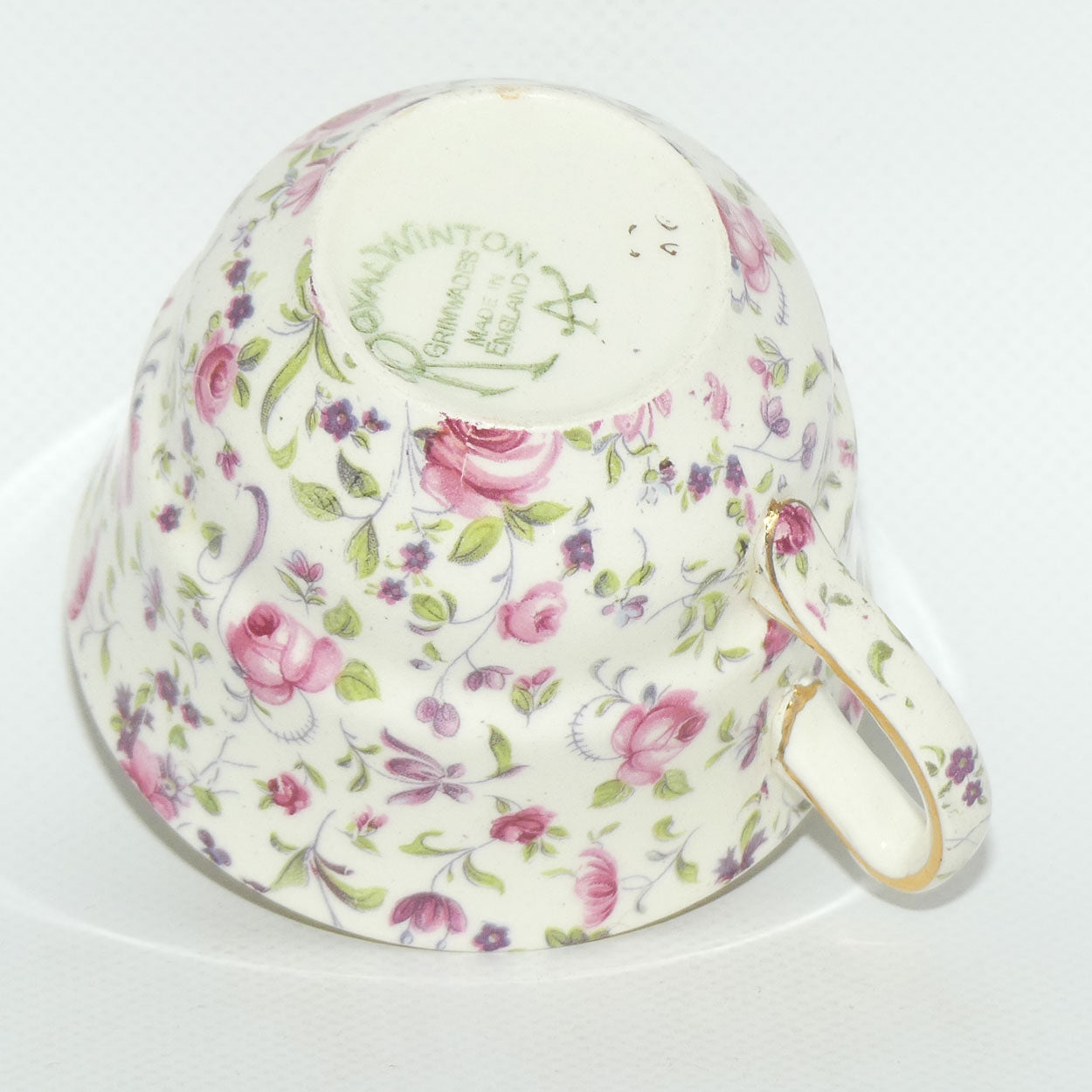 Royal Winton Roses Chintz tea duo