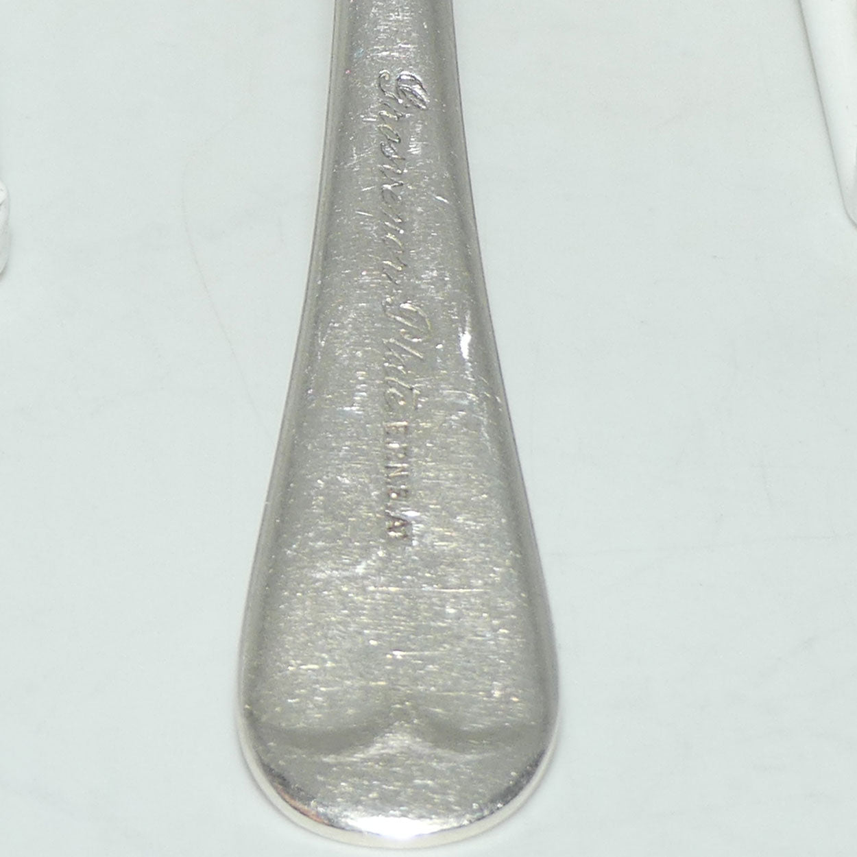 Set of 6 Grosvenor Plate | Silver Plated Old English Pattern desert spoons | 17.5cm