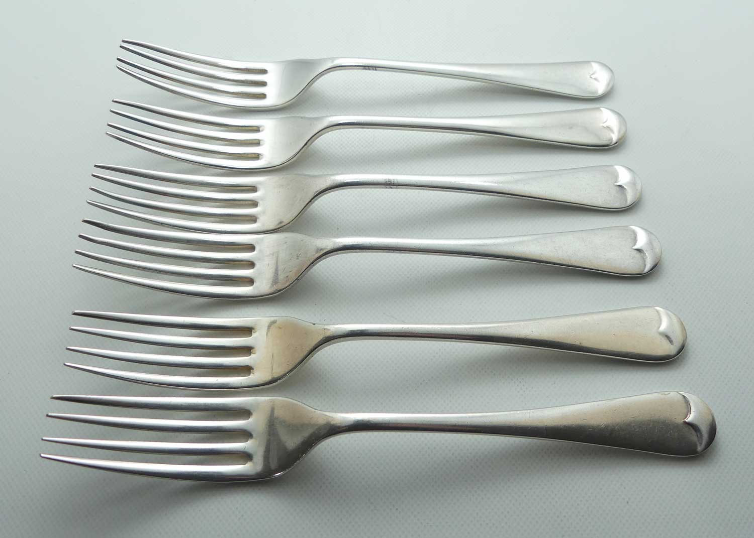Set of 6 Grosvenor Plate dinner forks EPNS A1 | 19cm
