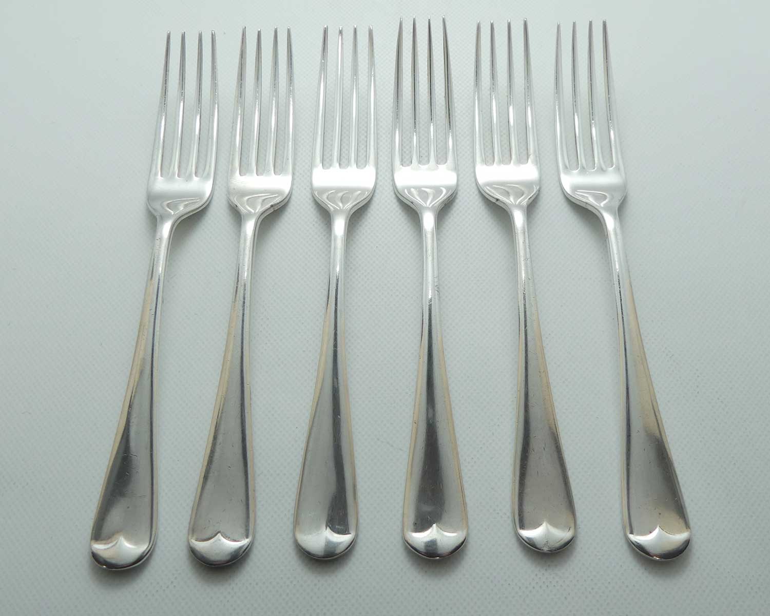 Set of 6 Grosvenor Plate salad forks EPNS A1 | 17cm