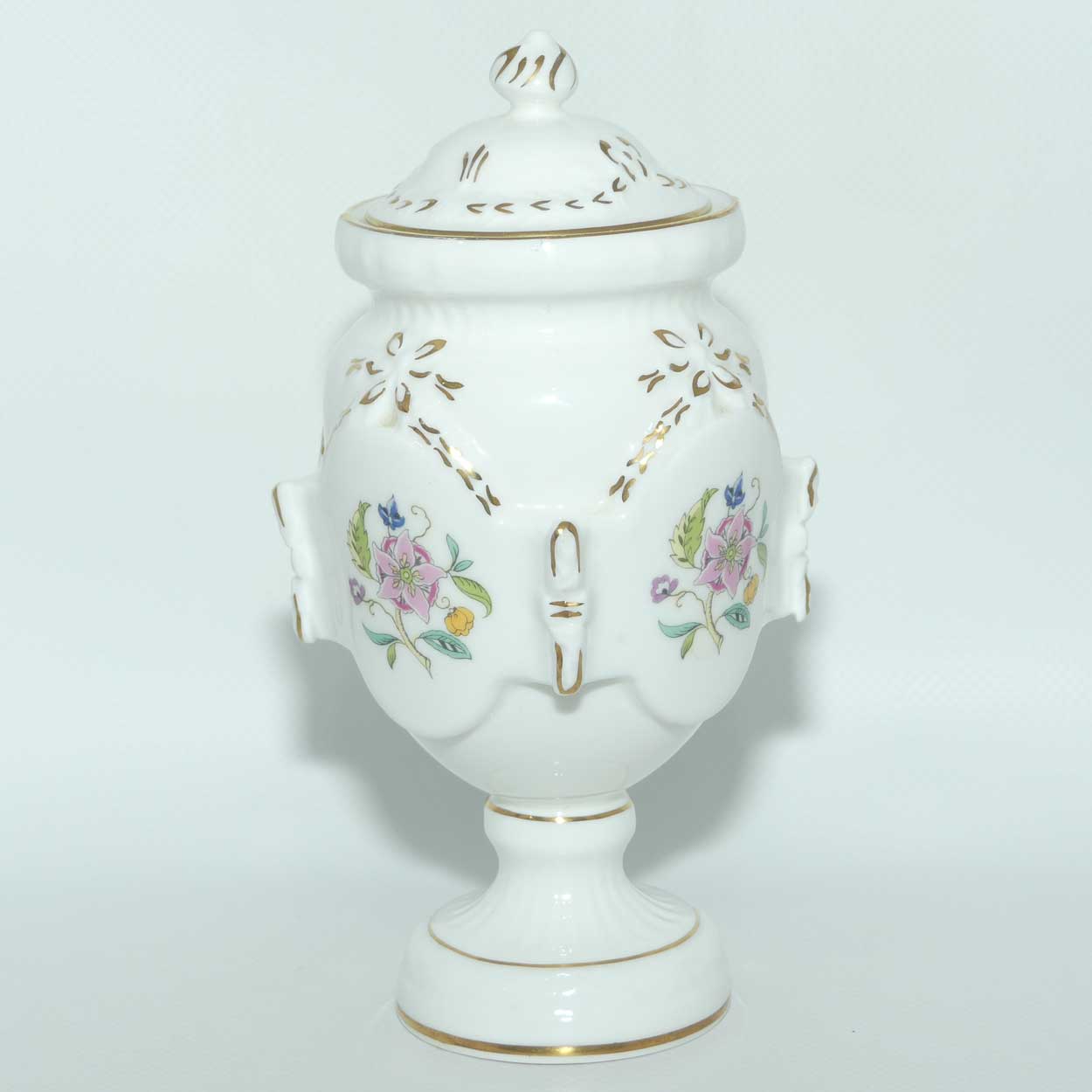 Minton Bone China Haddon Hall pattern Marlow shape lidded urn