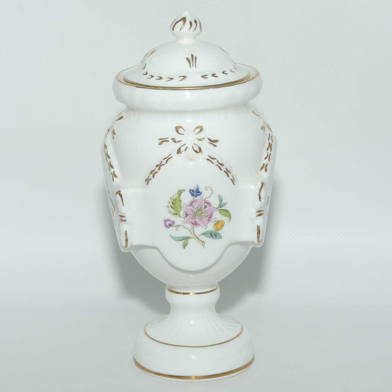 Minton Bone China Haddon Hall pattern Marlow shape lidded urn