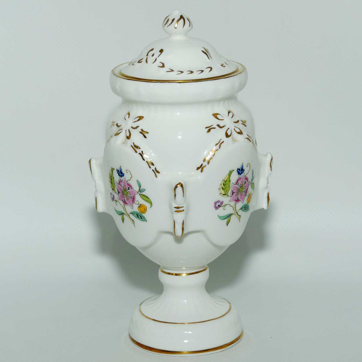 Minton Bone China Haddon Hall pattern Marlow shape lidded urn