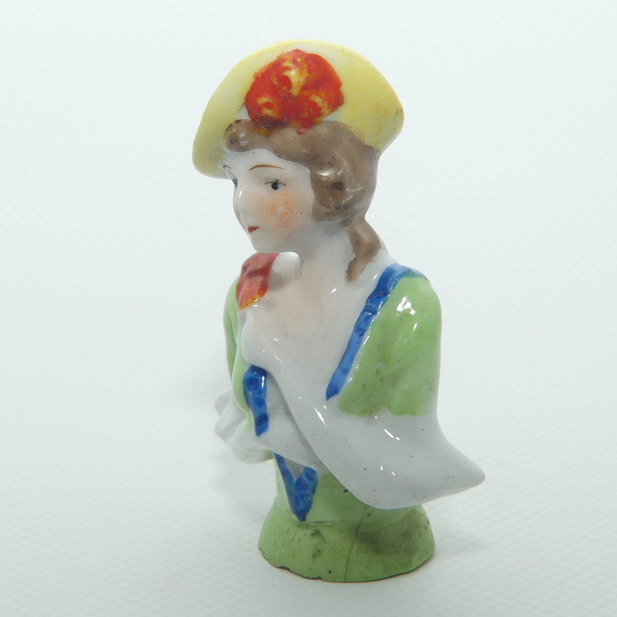 Japanese made Half Doll | Yellow Hat