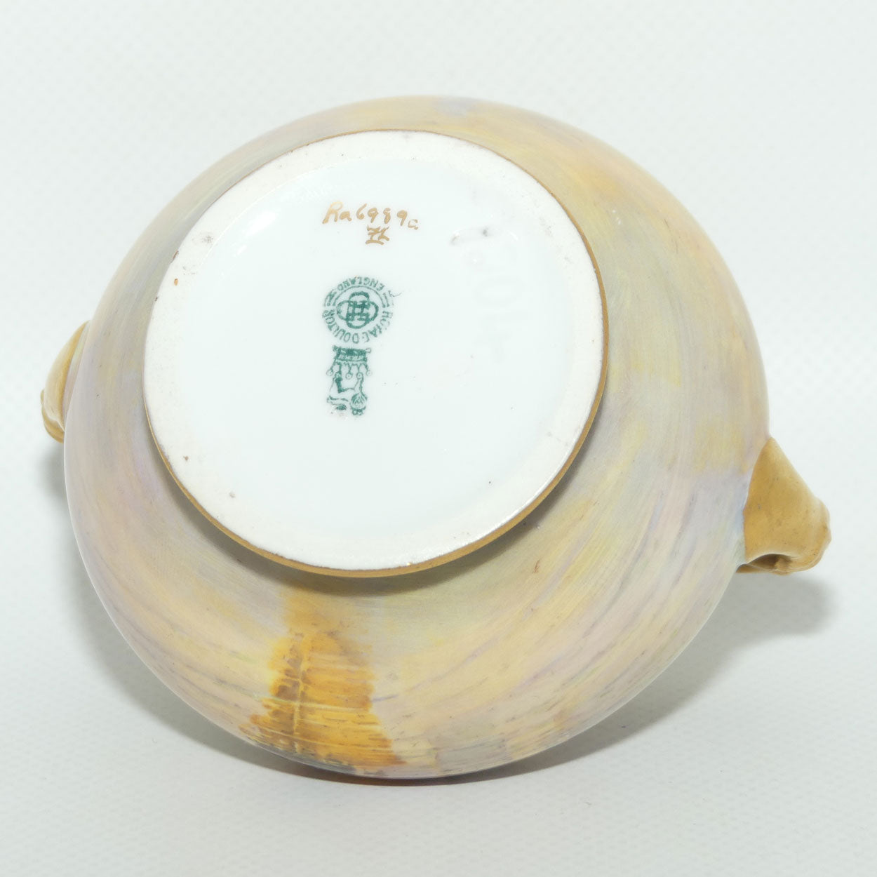 Royal Doulton hand painted and gilt Sailboats twin handled vase | H Allen