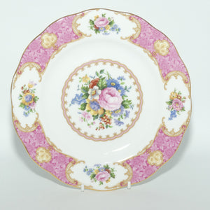 Royal Albert Bone China Lady Carlyle round plate | 20.5cm | © 1946 Royal Albert Ltd stamp