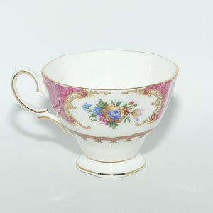 Royal Albert Bone China Lady Carlyle trio | Pink | Malvern | early stamp