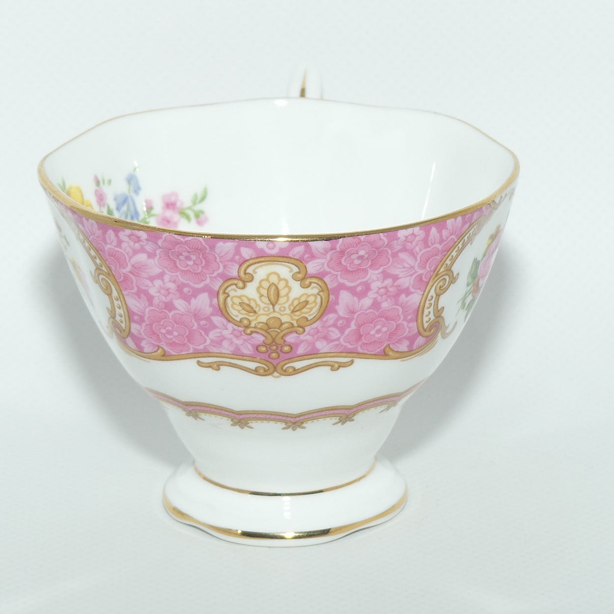 Royal Albert Bone China Lady Carlyle trio | Pink | Malvern | early stamp