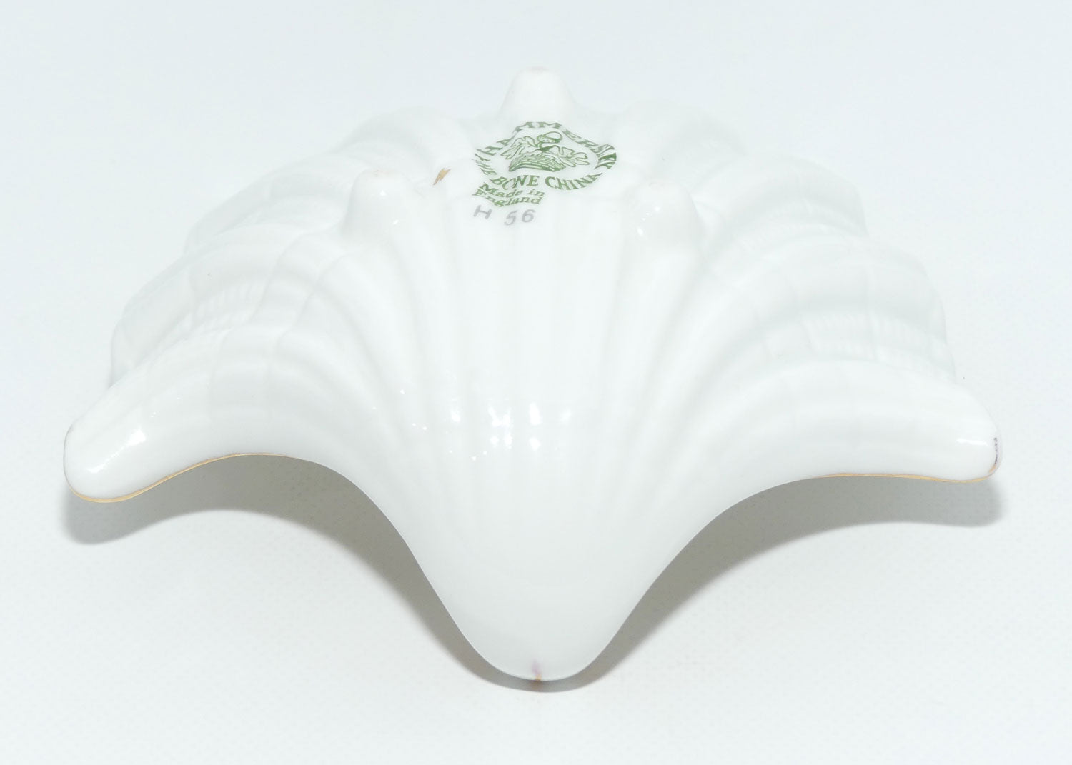 Hammersley Floral decor Shell shaped pin dish