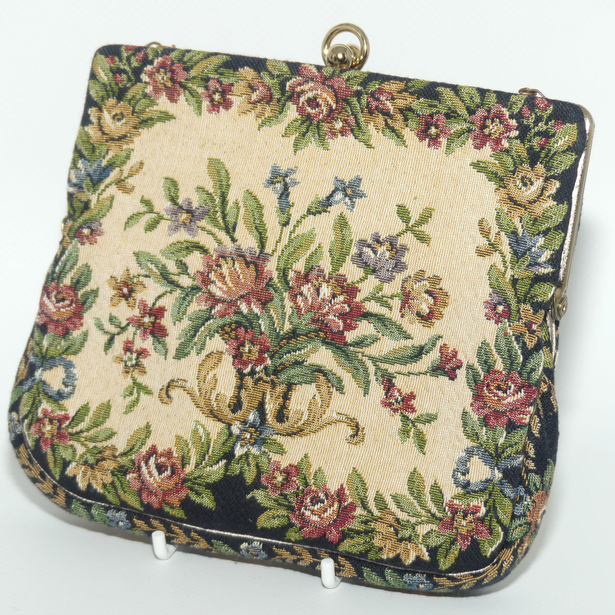 Vintage Tapestry Clutch Hand Bag