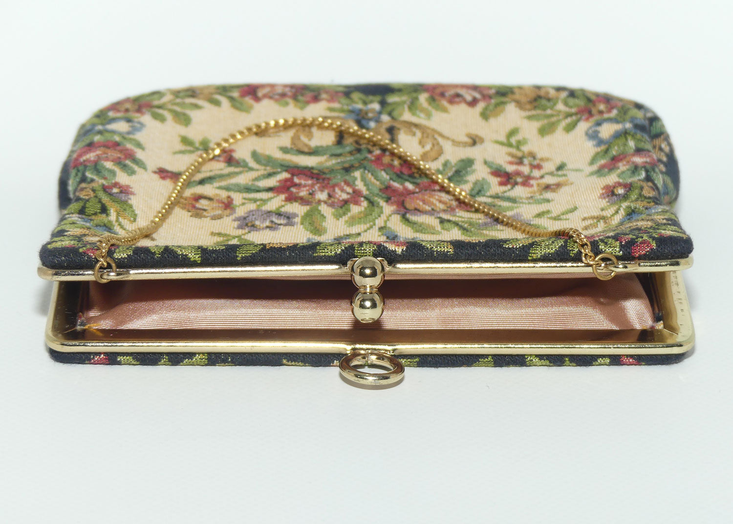 Vintage Tapestry Clutch Hand Bag