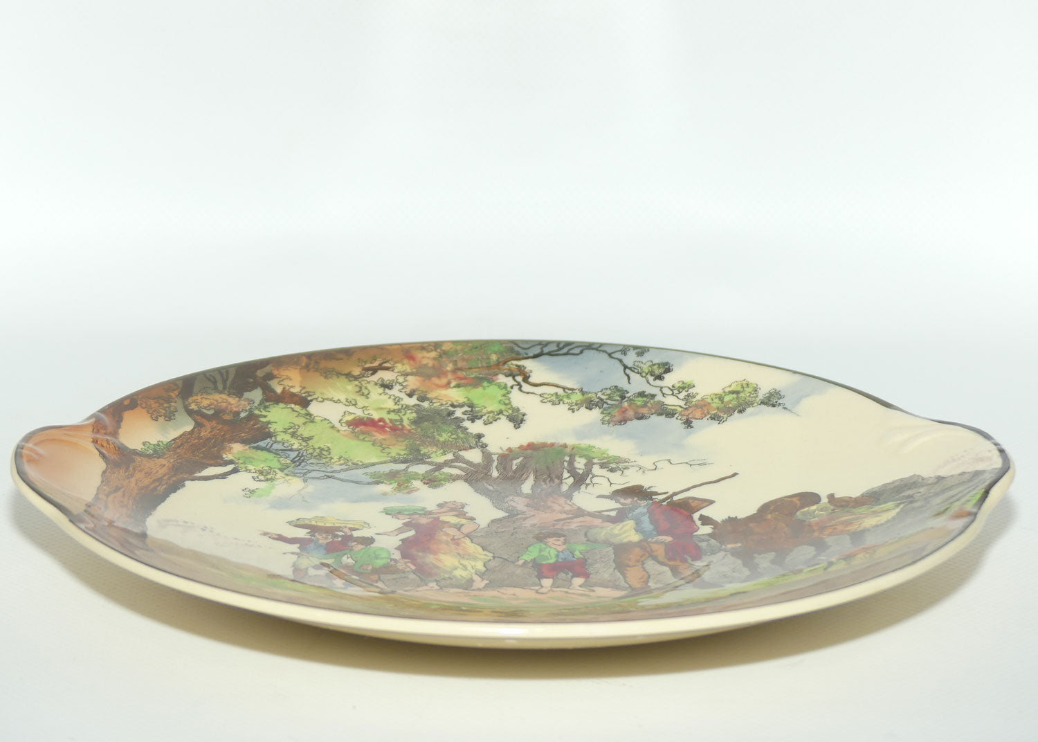 Royal Doulton Gleaners and Gypsies round handled cake plate D4983