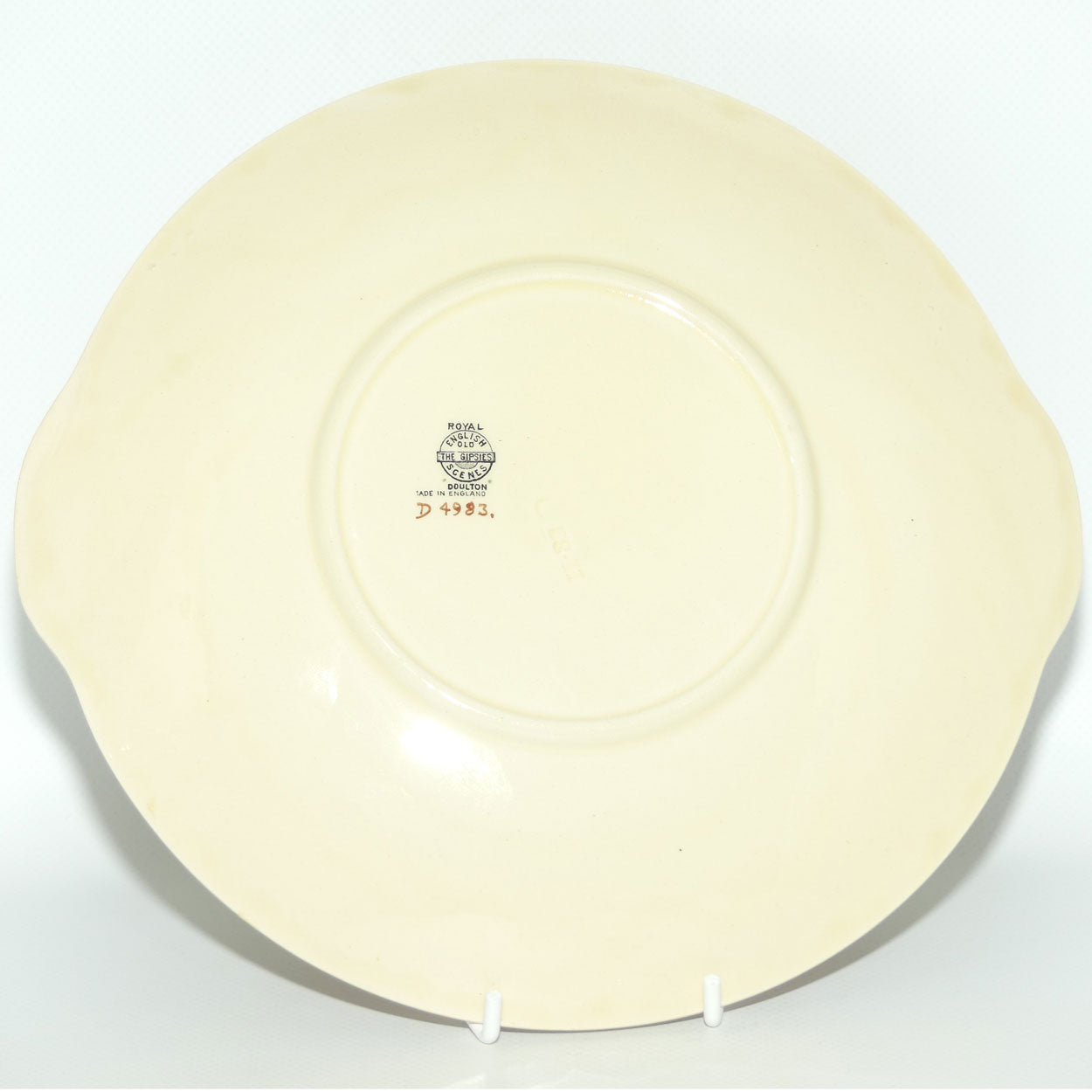 Royal Doulton Gleaners and Gypsies round handled cake plate D4983