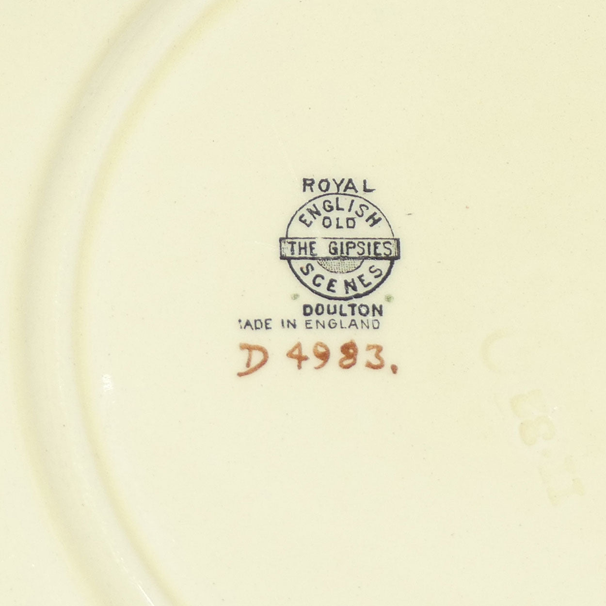 Royal Doulton Gleaners and Gypsies round handled cake plate D4983