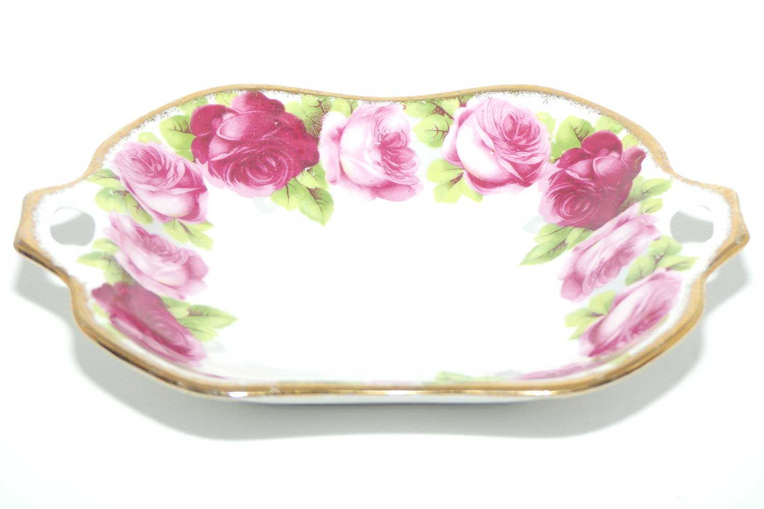 Royal Albert Bone China Old English Rose double handle dish